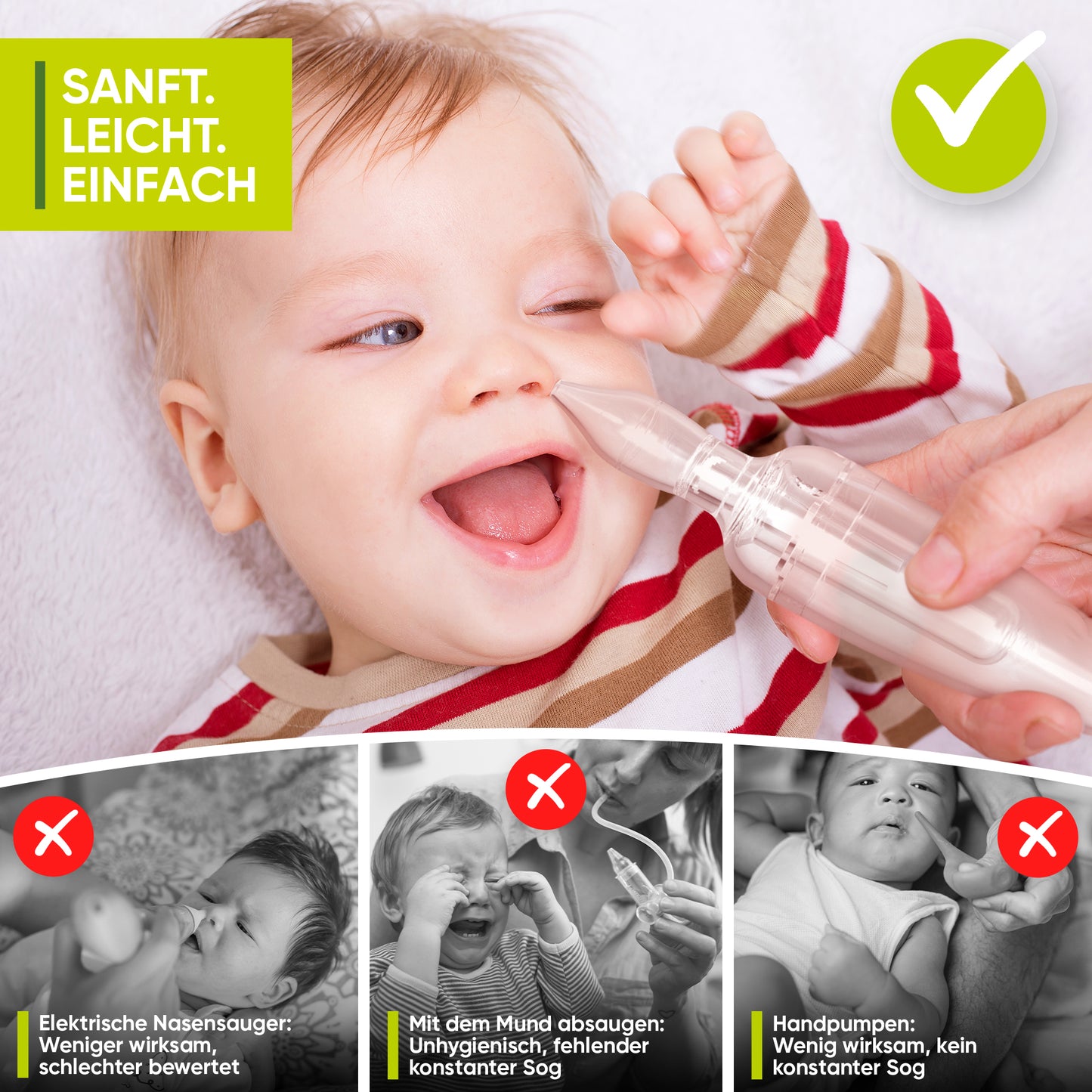 Airmed's Nasensauger Reinigungsbürste. Ersatzteil für Pflege & Hygiene